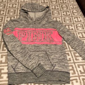 PINK Xs quarter zip pull over